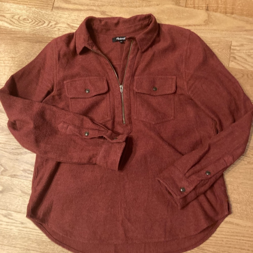 Madewell Half zip shirt